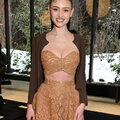 Leni Olumi Klum cleavage dress