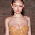 Leni Olumi Klum cleavage in public