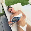 Millie Bobby Brown bikini white
