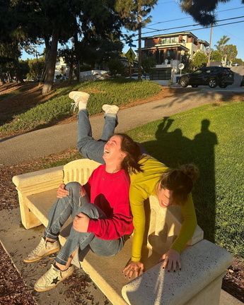 Peyton Elizabeth Lee having fun