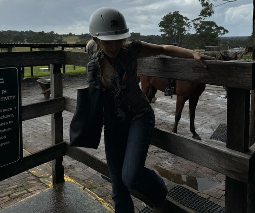 Teagan Croft with horse