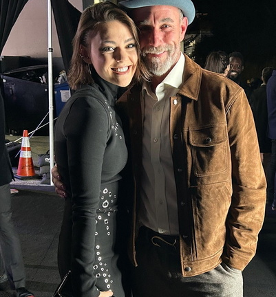 Johnna Dias-Watsonis posing with older man